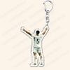 Popular Soccer Ball Player Keychains for Accessories Bag Football Key Chain Ring Fans Gifts Friends Keyrings 4