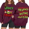 Women's Casual Fashion Long Sleeve Christmas Printed Round Neck Sweatshirt Top