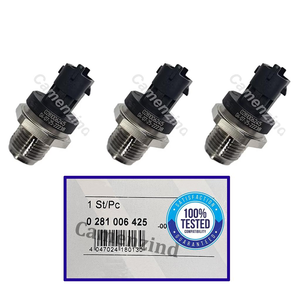 1/3PCS Fuel Rail Pressure Sensor 0281006425 0281002851 0281002937 0281006325 028100293 For Dodge Cummins Diesel 5.9L 2003-2007