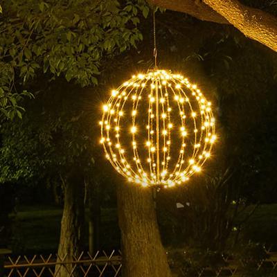 LED Işık Topu Suya Dayanıklı Yumuşak Işık Pil ile Çalışan Asılı Ağaç Noel