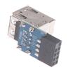 9-Pin Motherboard To 2 Ports Usb 2.0 A Female Internal Header Adapter