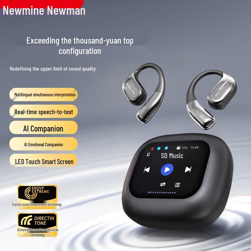 

Newmine K16 AI Translation Ear-hook Bluetooth Headset