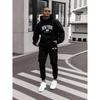 Herren Casual New York Buchstabenprint Hoodie & Jogginghosen Set
