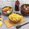 Kokosnootkommen Voor Serveerschalen Houten Salade Hout Herbruikbare Kom Serveergerei Natuurlijke Kokosnootschaal Kommen Ontbijt Feest
