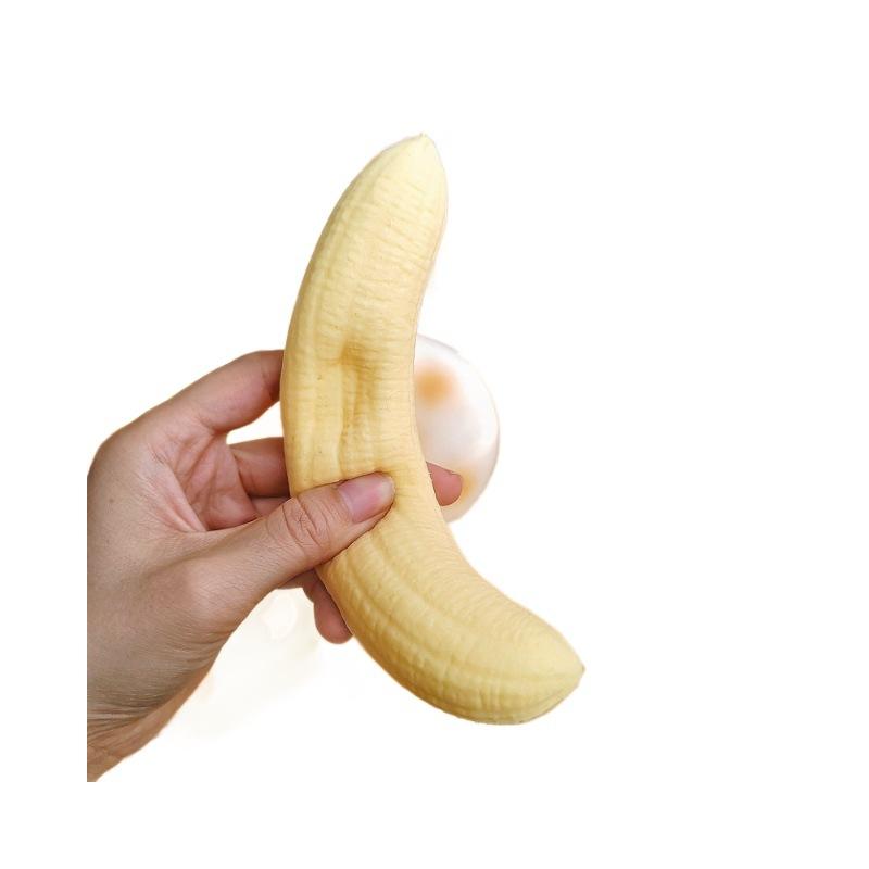 Imitation Banana Slow Rising Stress Relief Bar Soft PU Squeeze Toy Student Relax Fidget Plaything Decompression Gift