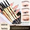 Little Gold Bar Dual-Ended Waterproof Eyebrow Pencil: Fine, Natural, Long-Lasting, No Fade, No Smudge, Triangular Tip