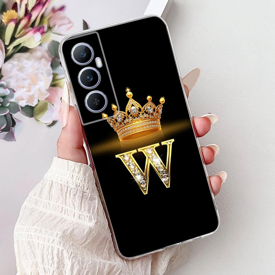 For Realme C65 4G Case RMX3910 Clear Silicone Luxury Letters Cover Soft Slim Phone Case For Realme C65 RealmeC65 4G Fundas Shell