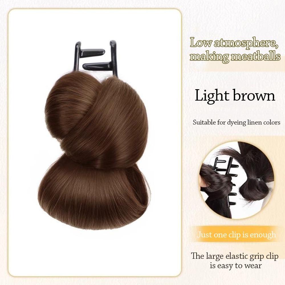 

Високотемпературний дріт Перука Заколка для волосся М яка перука Захоплююча кліпса Натуральний хвіст Перука для жінок світло-коричневого кольору