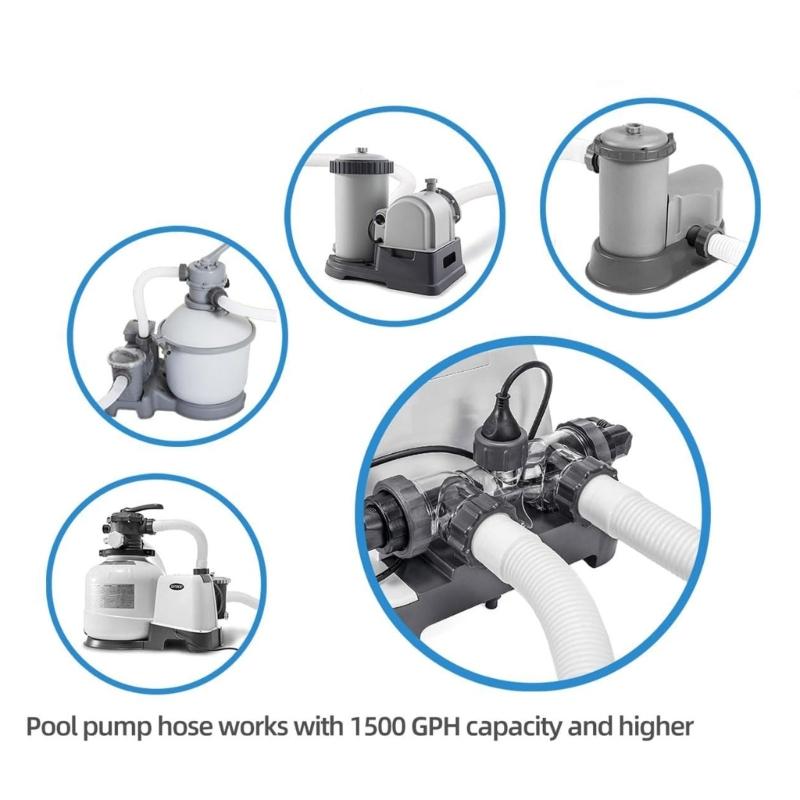 Pool Hose and Pump for Efficient Water Circulation Swimming Pool Maintenance Accessories Saltwater System Connector