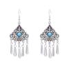 Retro Earrings Women's Ethnic Style Fringed Earrings Xinjiang Ancient Style Earrings Festival Scenic Accessories