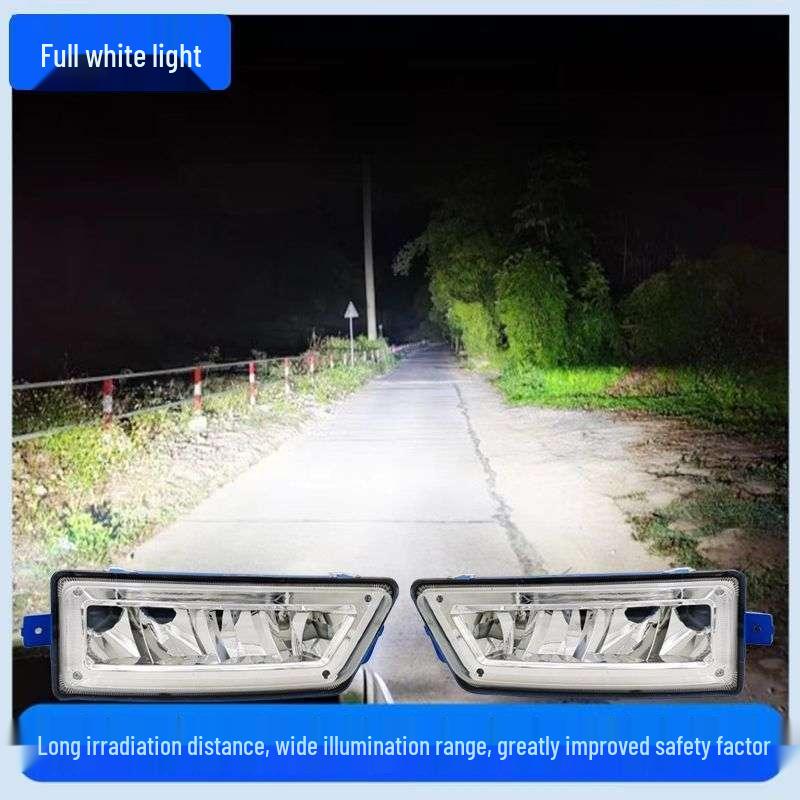 FAW J6L Elite Edition LED Front Fog Light Assembly: Ultra Bright, Aluminum Shell, Premium Edition for Dump Truck Modification.