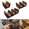 Wooden Tacos Holder Divider Food Display Serving Rack Stand Multipurpose Taco Rack for Parties Buffet Kitchen Table BBQ