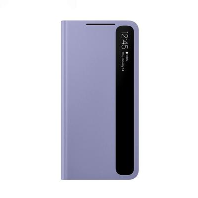 For Samsung Galaxy S21 Ultra S21 Plus S21+ S-View Intelligent Leather Cases Flip-free Answer Calls Window View Clear Smart Cover