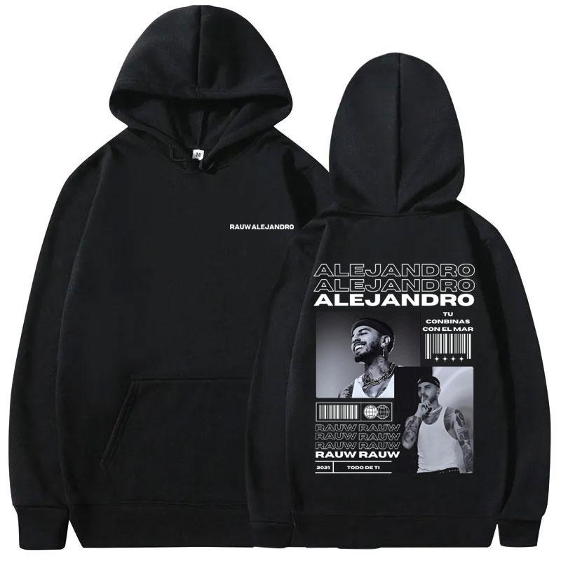 Singer Rauw Alejandro Todo De Ti Album Print Hoodie Man Fashion Vintage Streetwear Men Hip Hop Oversized Sweatshirt Male Hoodies