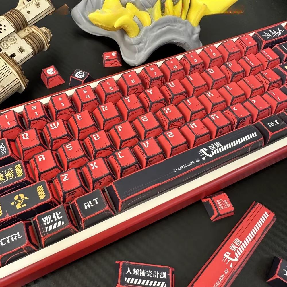Anime Style Keycap Set 137 Keys PBT Cherry Keycap No.2 for Mechanical Keyboard MX Switch 68/84/87/104 Replacement Cap