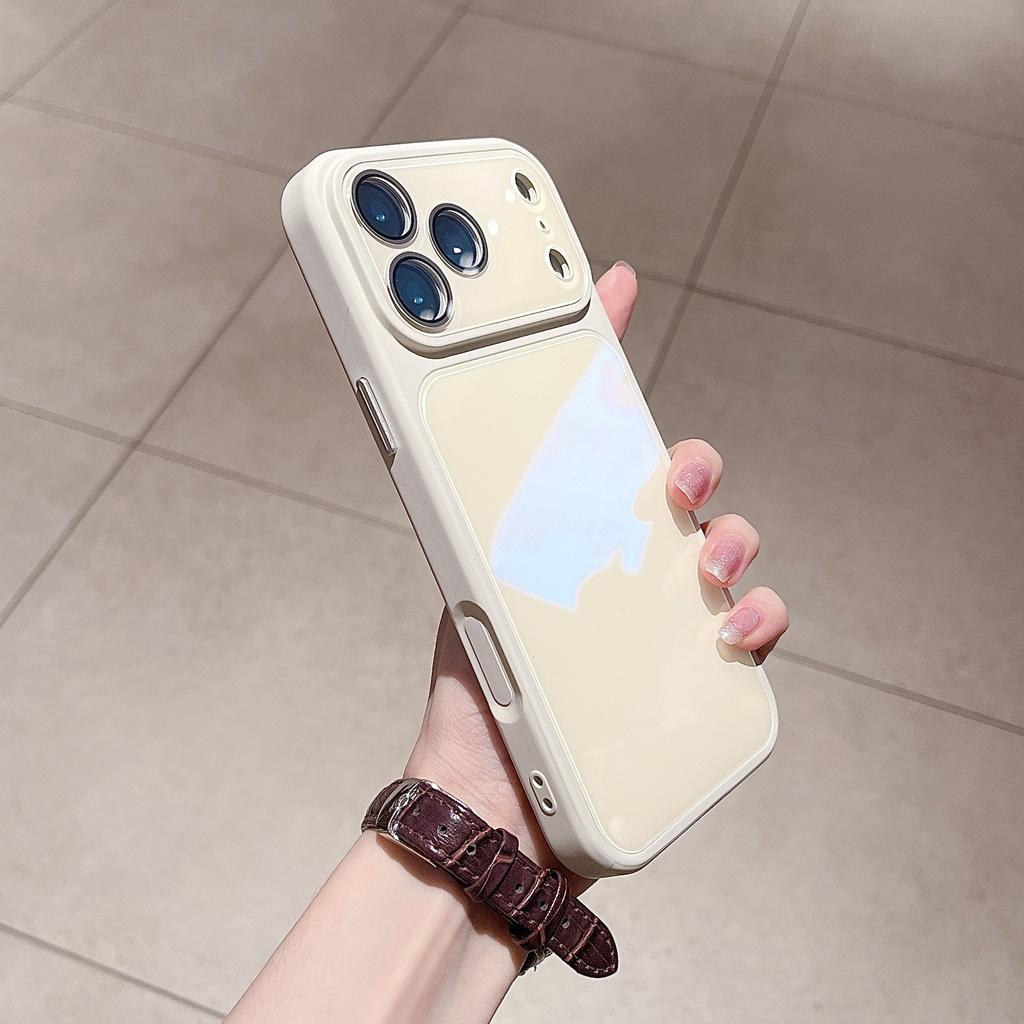 Summer Ice-feeling Large Window, Suitable for iPhone17promax Mobile Phone Case, Simple Candy-colored Apple 17 Protective Case