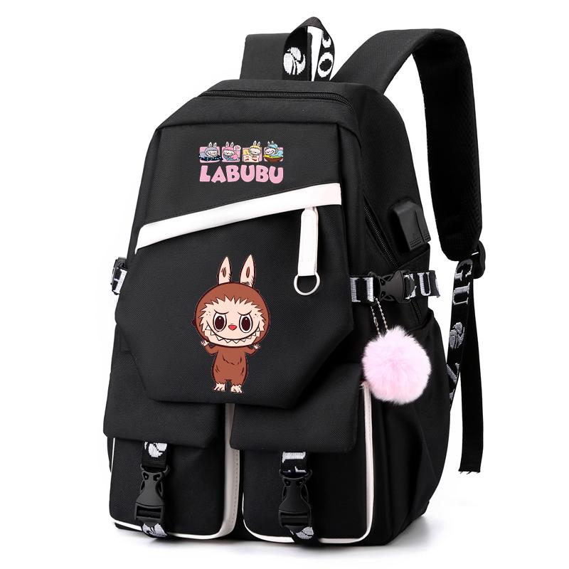 Cartoon Printed Backpack Student Teenager Girl Boy Schoolbag Large Capacity Waterproof Bookbag Women Men Travel Bag Gift