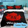 Custom Name Luffy Adventure Bedding Set 3pcs, Bedding Set Including 1pc Duvet Cover And 2pcs Pillowcases for Bedroom, Dormitory Gift