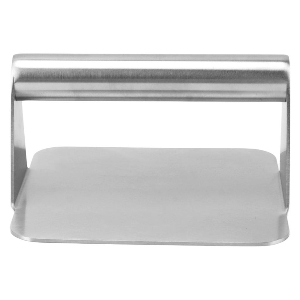 Burger Press Meat Patty Press Maker Stainless Steel Wooden Handle Square for Cooking Grill