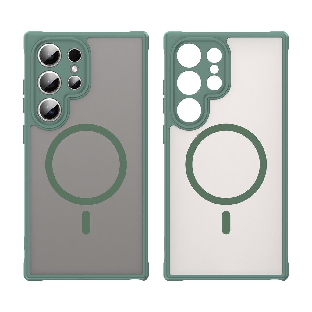 For Samsung Galaxy S25 Ultra Magnetic Case Anti Drop PC + TPU Phone Cover