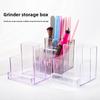 Nail Drill Storage Box Transparent Acrylic Bit Holder Manicure Tool Display Case For Home Salon Nail Art Organization