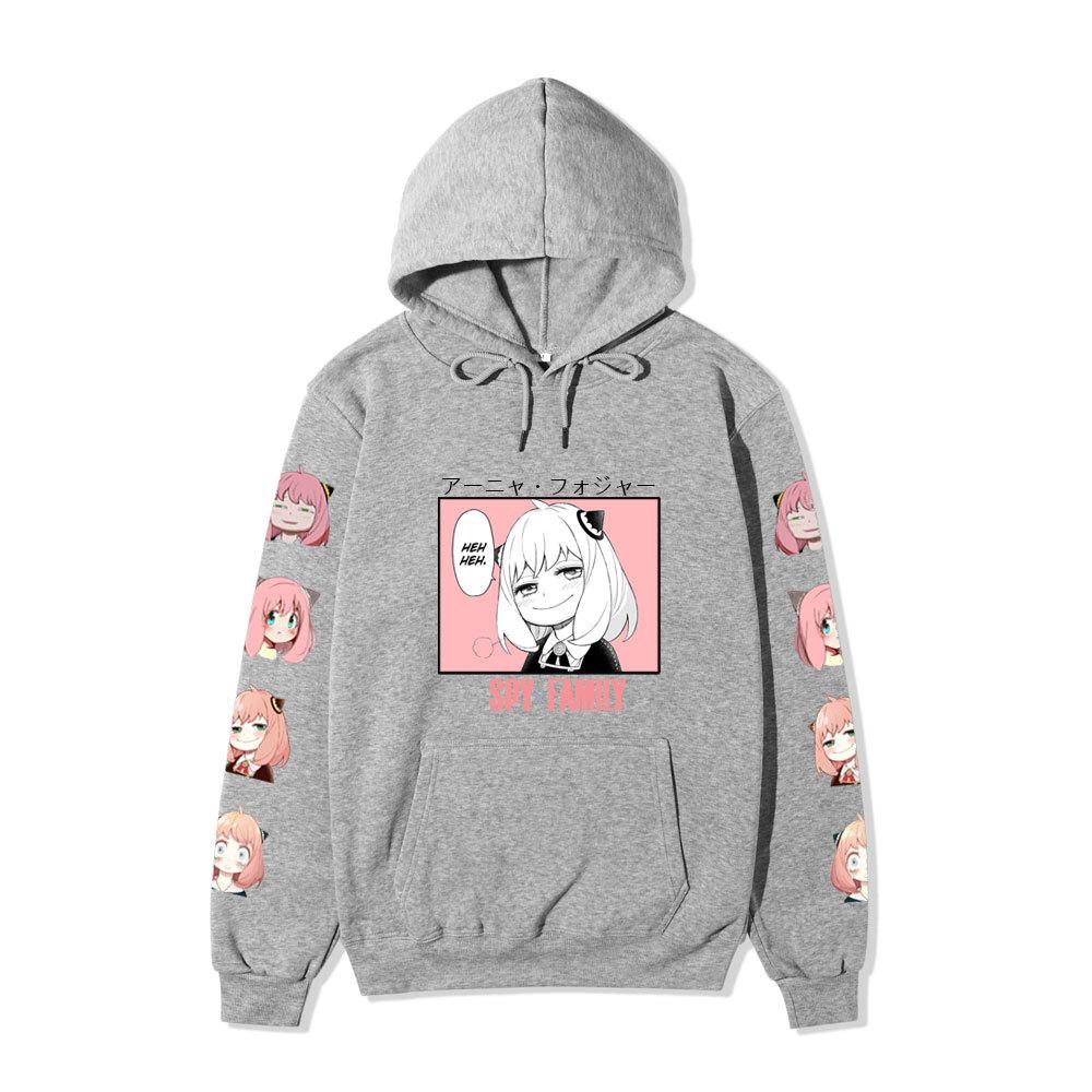 Spy X Family Anya Forger Anime Graphic Hoodie Unisex Winter Fleece Lined Warm Hooded Sweatshirt Men Women Daily Casual Long Sleeve Pocket Pullover