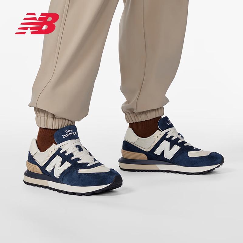 NEW BALANCE Men's and Women's Thick-soled Spring Breathable Couple Retro Classic Versatile Sport and Casual Shoes U574LGRN