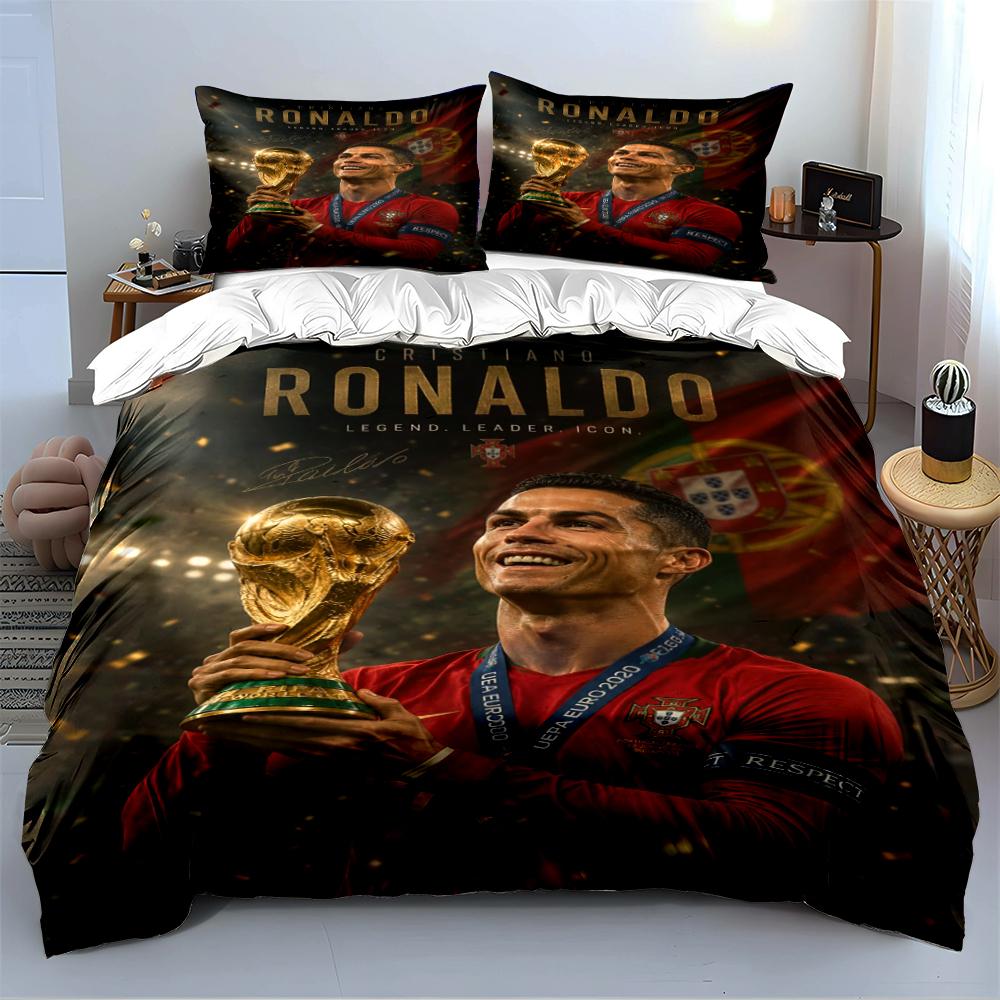 "Ronaldo Champion Bedding Set Design" Bedding set (1 duvet cover, 2 pillowcases, duvet not included)