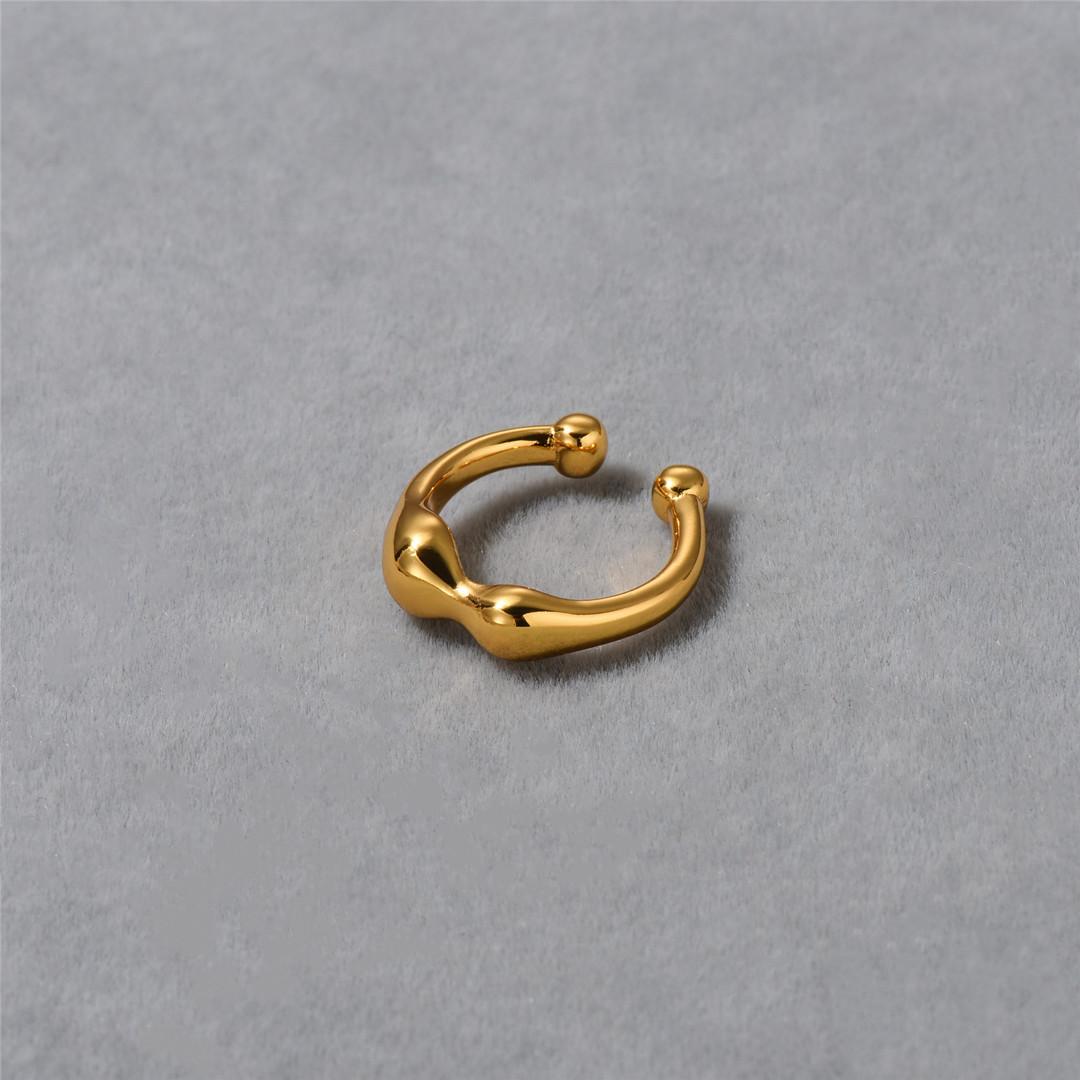 Серьги-клипсы с нерегулярным дизайном в виде капель воды, стиль  Ветер , модный нишевый дизайн, элегантные, универсальные серьги-клипсы