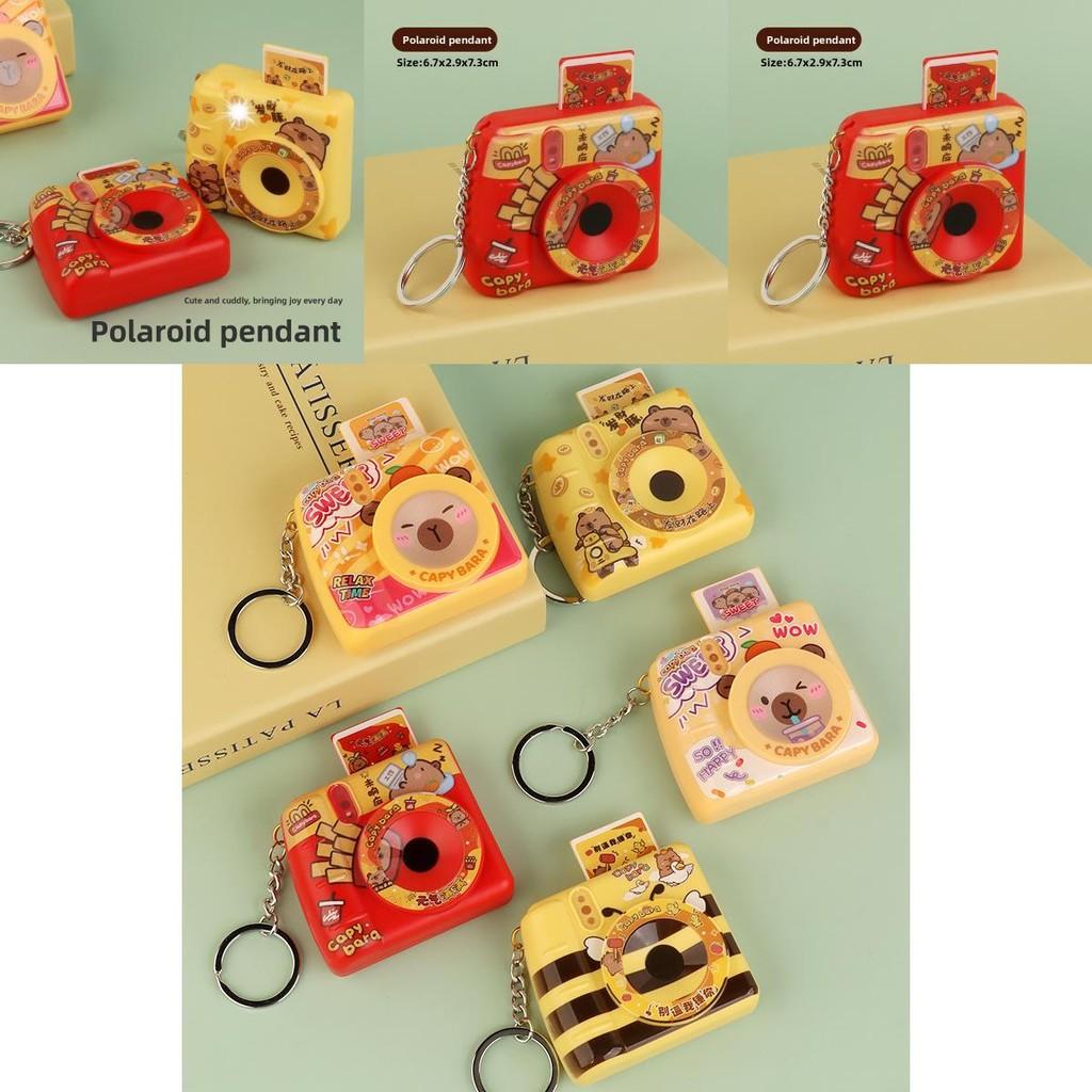 Capybara Camera Flash Keychain With Light And Sound For Kids Gift