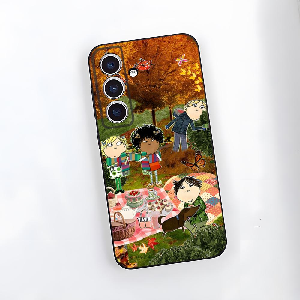 Charlie And Lola Anime Phone Case For Samsung S26 S25 Plus S20 S20 Plus S22 Ultra S23 FE S21 Plus S21 Ultra Soft Cover
