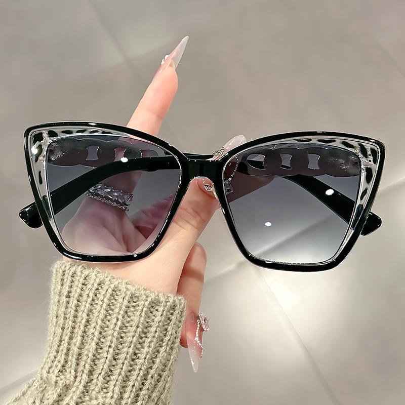Personalized Color-blocking European and American Fashion Retro Color-blocking Sunglasses, Classic and Versatile Sunglasses