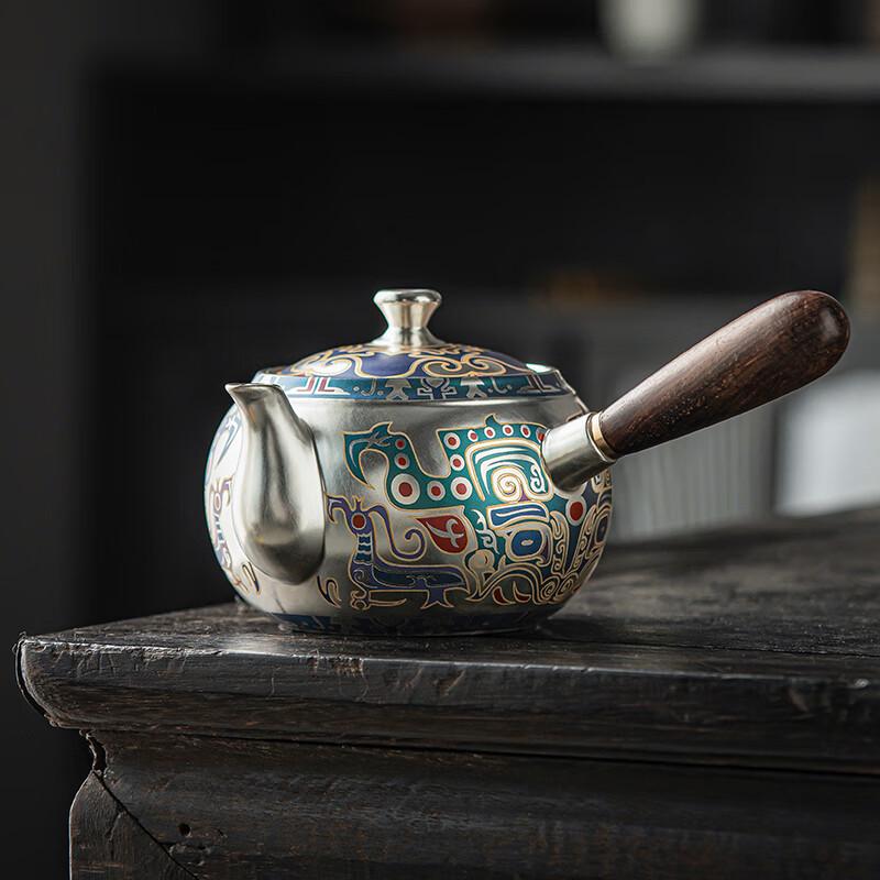 

Мастер Чжэн Вэньцян Дуньхуанский керамический чайник с боковой ручкой