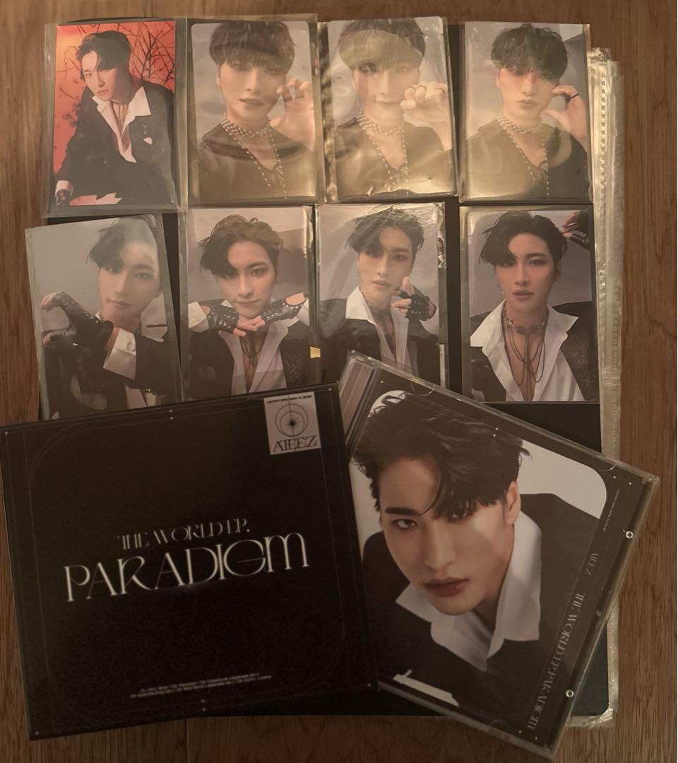 

[ИСПОЛЬЗОВАННЫЙ] набор коллекционных карточек ateez seonghwa paradigm cd