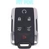 Silicone Keyless Remote Key Fob Cover Case fit for 2017 2016 2015 2014 GMC Yukon Chevrolet Tahoe Suburban. Part Number:M3N-32337100(6 Buttons)