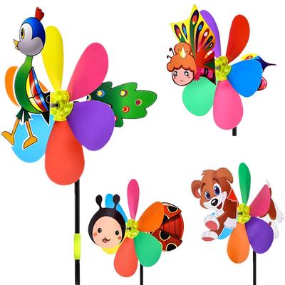 Animal Bee Six Colors Three-Dimensional Windmill Children Toys Garden Decor