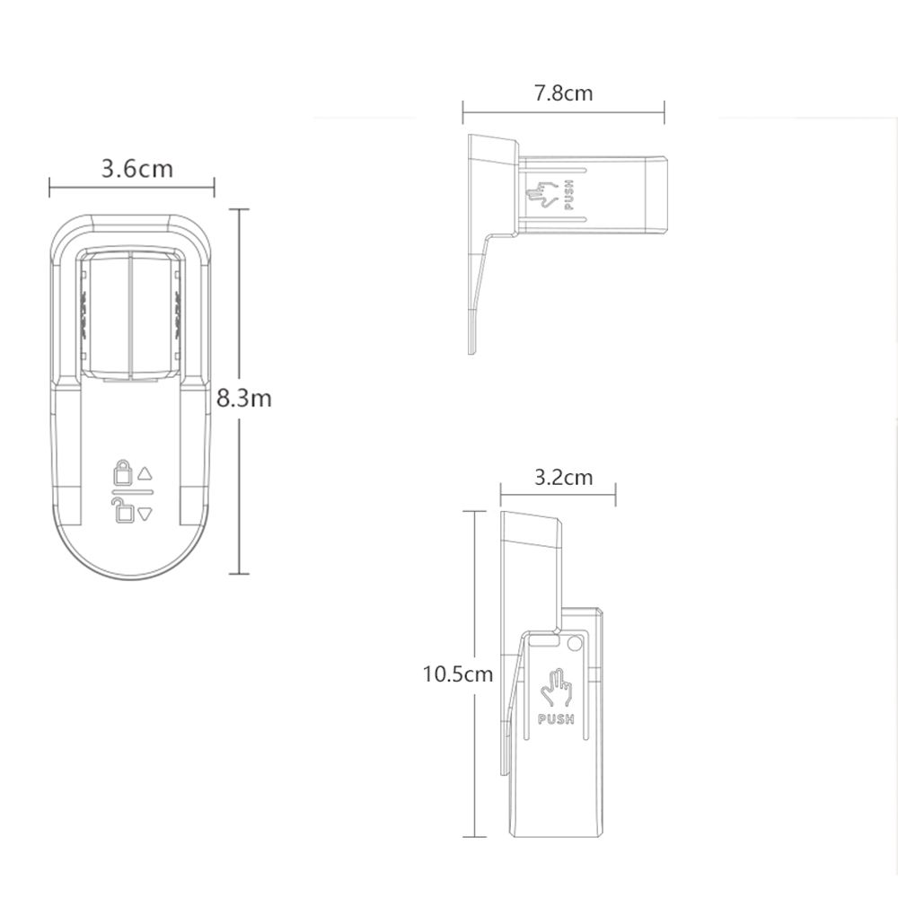 Hand Firm Kids Anti Open Door Lock Door Lever Lock Child Protection Equipment Baby Safety Locks