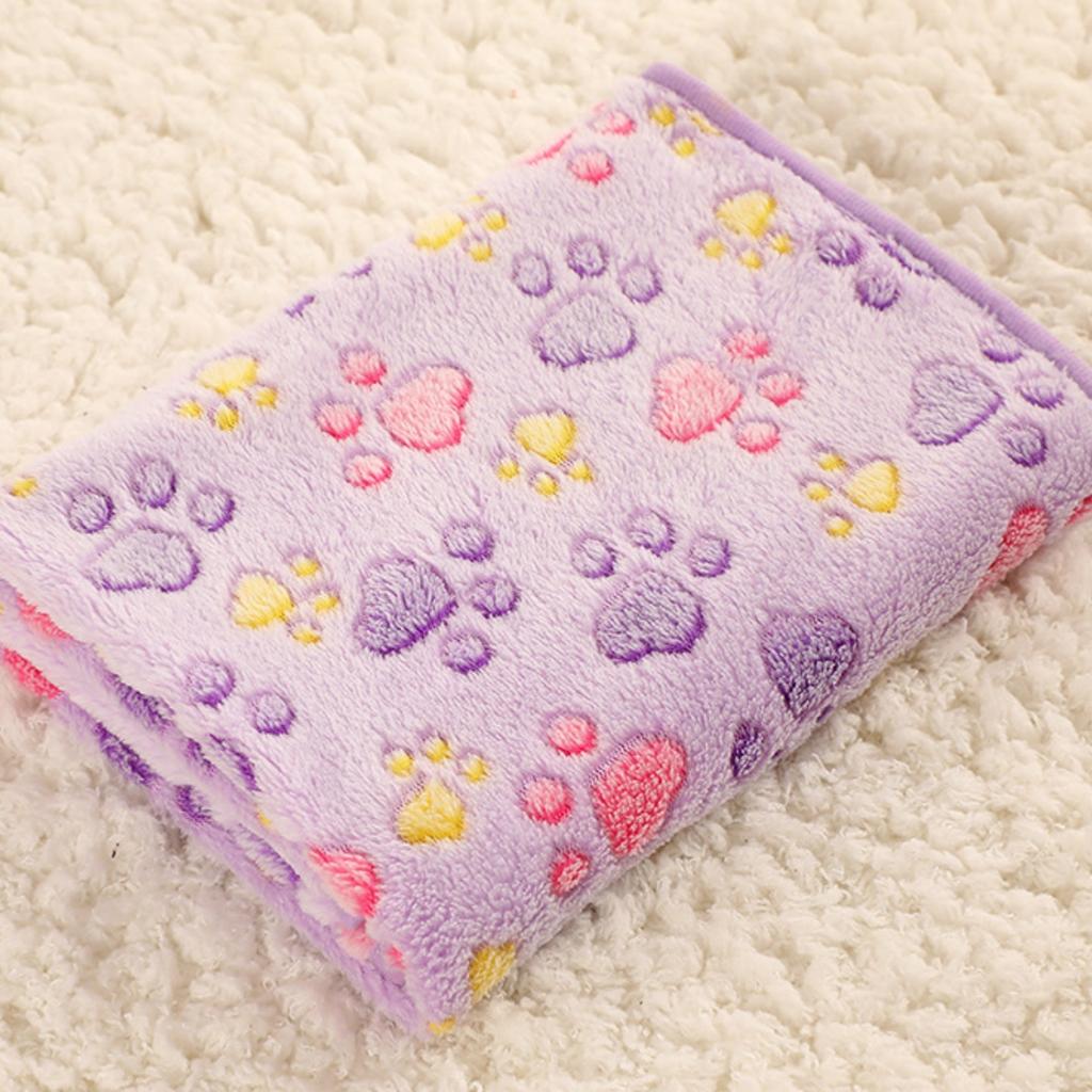 Cute Warm Pet Bed Dog Mat Cover for Sofa Towel Cat Doggie Blanket Fleece Soft Blanket for Small Medium Large Dogs Puppy Pads