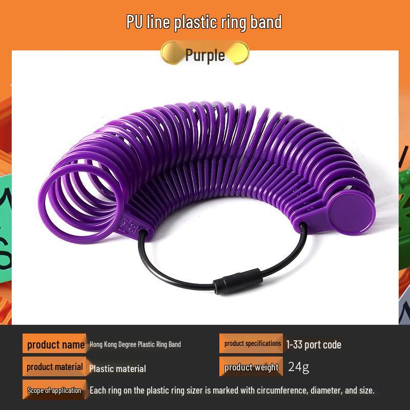 US Ring Sizer Tool - Plastic Finger Measurement for Ring Sizes