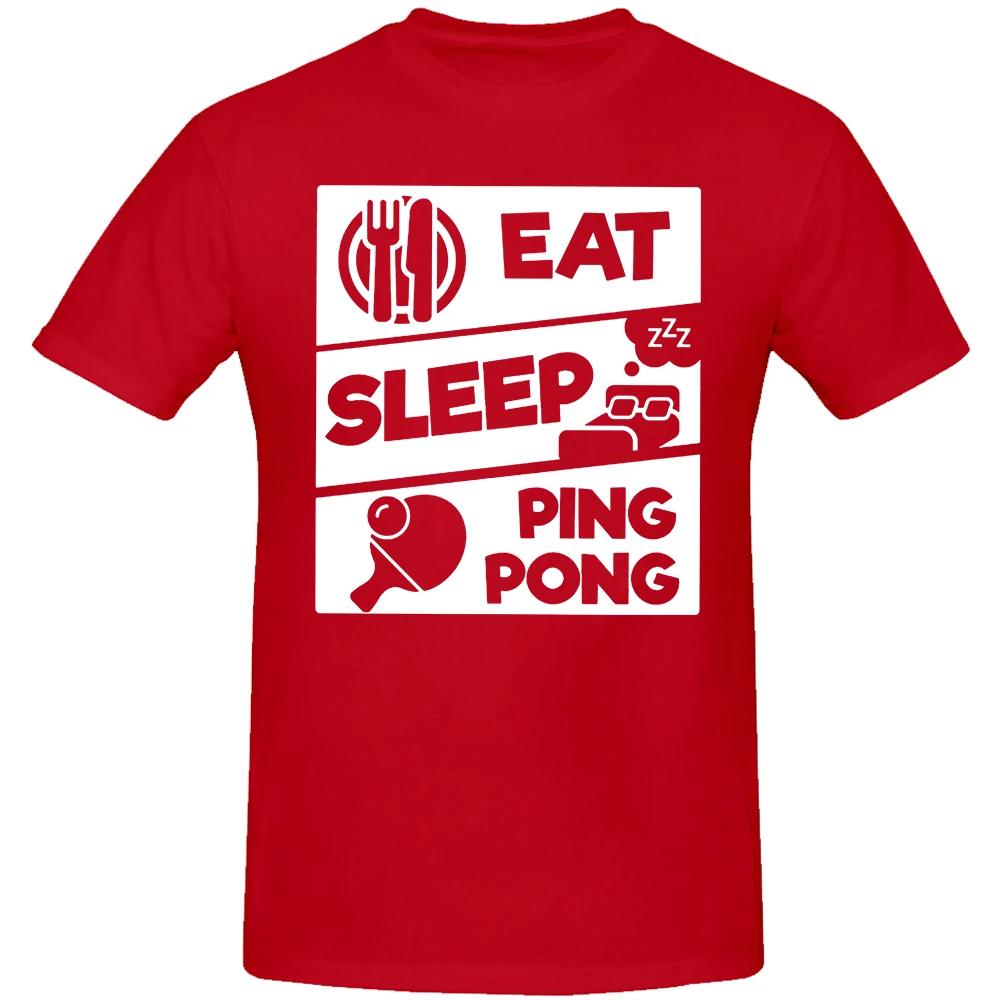

Eat Sleep PingPong Table Tennis Sports Lover Gift TShirt for Men Cool Funny Humor T Shirt High Quality Short Sleeve S