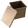 Non-Stick Square Corrugated Loaf Pan with Cover Bread Mold Household Cake Mold  Dough