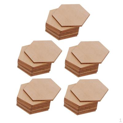 Rustic Natural Slices for Wedding Decoration Crafts - 50pcs 60mm