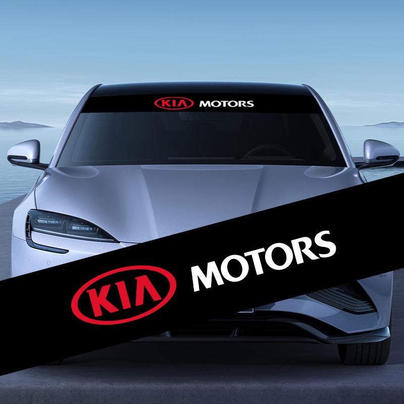 1pcs Car Front Windshield Sticker Windshield Auto Stickers Decals Decor For KIA K5 K9 Sorento Ceed Sportage Carnival Stinger Forte Niro Cadenza