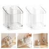 Drillless Installation Bathroom Organizers For Electric Toothbrushes And Accessories Durable Plastic Storage Rack Space Saving Design