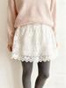 Women's Plus Size Lace Slimming Skirt with Flaw Concealing Layer and Elastic Waistband