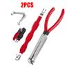 3pcs Car Electrical Disconnect Pliers Fuel Line Wire Disassembly Pliers Oil Pipe Separation Pliers Car Maintenance Tool Kit