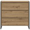 Sideboard Handcrafted Oak Style 79 x 36 x 75.5 cm Engineered Wood