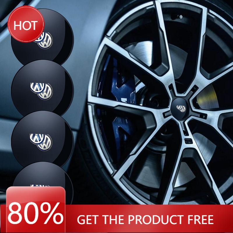 Golf MK6 MK7 MK8 2026 Hot For Volkswagen VW 4Pcs 56mm New Car Wheel Stickers Center Hub Cap Car Emblem Badge Decal For Volkswage