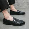 Fashion Fashionable Men's Leather Shoes Loafers Brand Comfortable and Versatile Outdoor Party Men's Office  For Men Driving Shoes