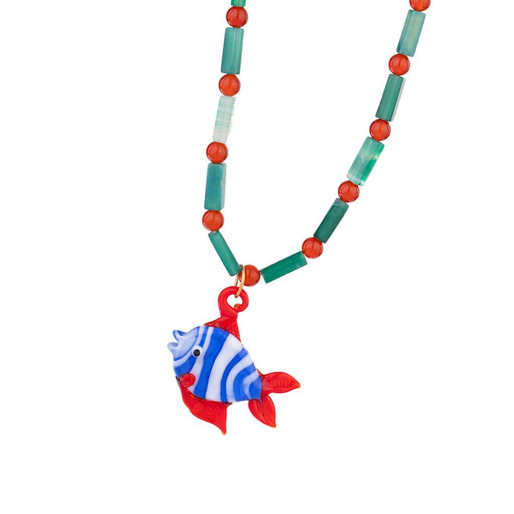 Multifuntional Fish Necklace Adjustable Chain Necklace Elegant Pendant Necklace Alloy Texture Suitable for Everyday